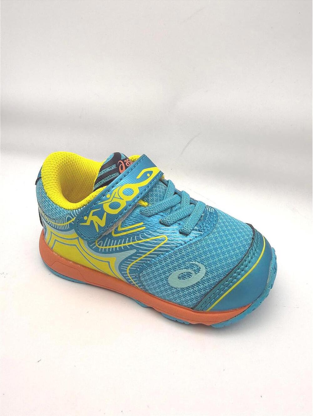 Kids ASICS Noosa TS Sneakers in Aquarium Blue and Yellow - US K5